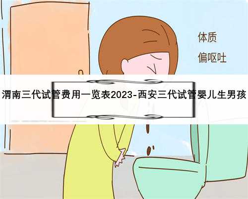 渭南三代试管费用一览表2023-西安三代试管婴儿生男孩
